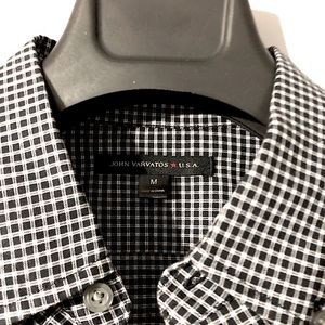 John Varvatos Men’s Long sleeve Plaid Shirt